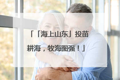 「海上山东」投苗耕海，牧海图强！