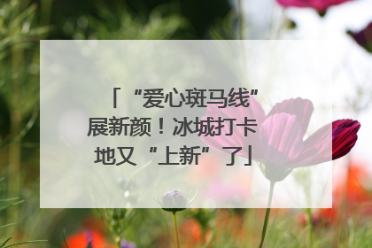 “爱心斑马线”展新颜！冰城打卡地又“上新”了