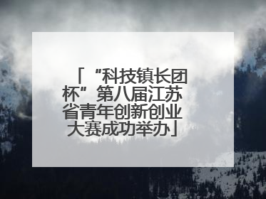 “科技镇长团杯”第八届江苏省青年创新创业大赛成功举办