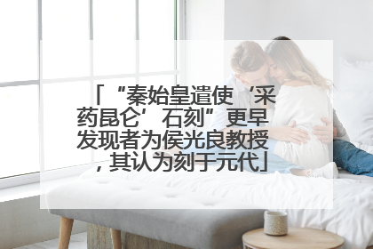 “秦始皇遣使‘采药昆仑’石刻”更早发现者为侯光良教授，其认为刻于元代