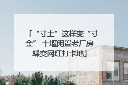 “寸土”这样变“寸金” 十堰闲置老厂房蝶变网红打卡地