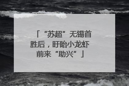 “苏超”无锡首胜后，盱眙小龙虾前来“助兴”