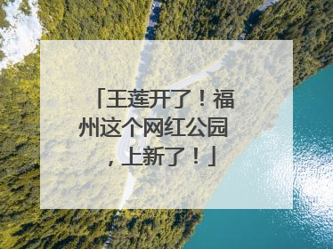 王莲开了！福州这个网红公园，上新了！