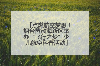 点燃航空梦想！烟台黄渤海新区举办“飞行之梦”少儿航空科普活动