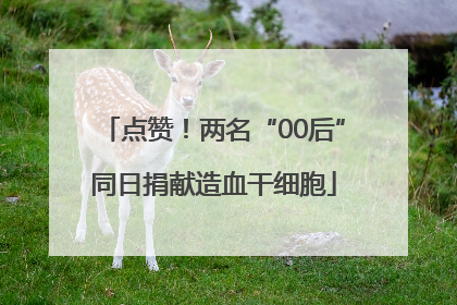 点赞！两名“00后”同日捐献造血干细胞