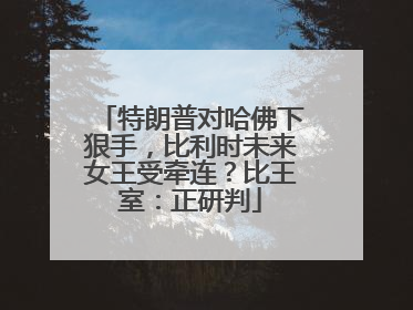 特朗普对哈佛下狠手，比利时未来女王受牵连？比王室：正研判