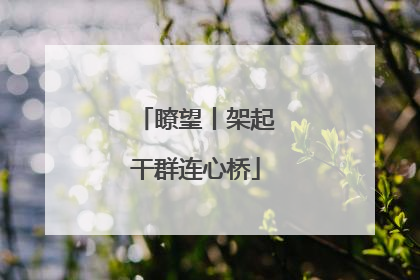 瞭望丨架起干群连心桥