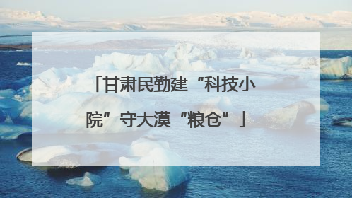 甘肃民勤建“科技小院”守大漠“粮仓”