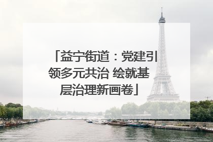 益宁街道：党建引领多元共治 绘就基层治理新画卷