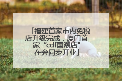 福建首家市内免税店升级完成，厦门首家“cdf国潮店”在旁同步开业