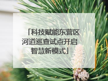 科技赋能东营区河道巡查试点开启智慧新模式