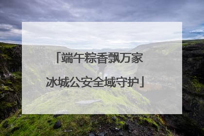 端午粽香飘万家 冰城公安全域守护
