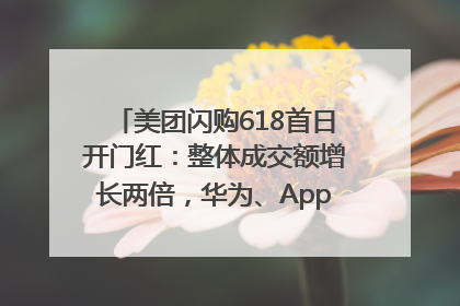 美团闪购618首日开门红：整体成交额增长两倍，华为、Apple、沃尔玛等近800个品牌翻倍增长