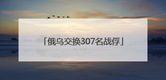 俄乌交换307名战俘