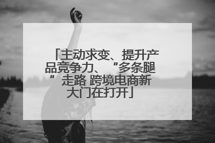 主动求变、提升产品竞争力、“多条腿”走路 跨境电商新大门在打开