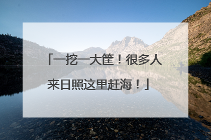 一挖一大筐！很多人来日照这里赶海！