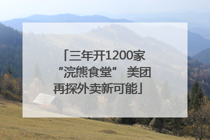 三年开1200家“浣熊食堂” 美团再探外卖新可能