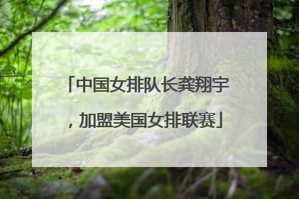 中国女排队长龚翔宇，加盟美国女排联赛