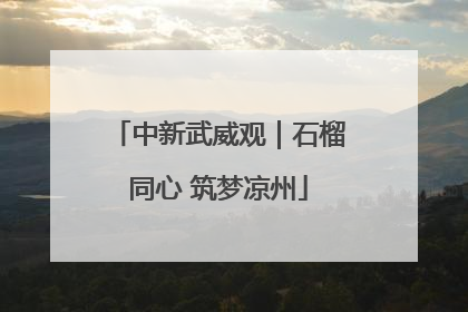 中新武威观｜石榴同心 筑梦凉州