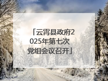 云霄县政府2025年第七次党组会议召开