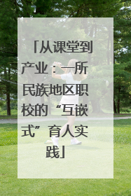 从课堂到产业：一所民族地区职校的“互嵌式”育人实践