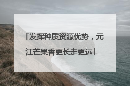 发挥种质资源优势，元江芒果香更长走更远