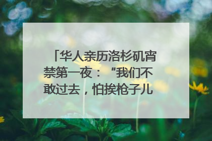 华人亲历洛杉矶宵禁第一夜：“我们不敢过去，怕挨枪子儿”｜封面头条