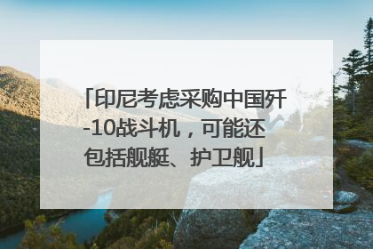 印尼考虑采购中国歼-10战斗机，可能还包括舰艇、护卫舰