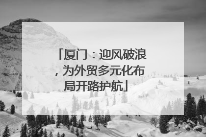 厦门：迎风破浪，为外贸多元化布局开路护航