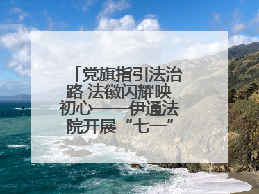 党旗指引法治路 法徽闪耀映初心——伊通法院开展“七一”主题党日活动