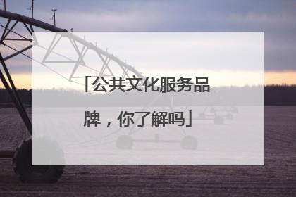公共文化服务品牌，你了解吗