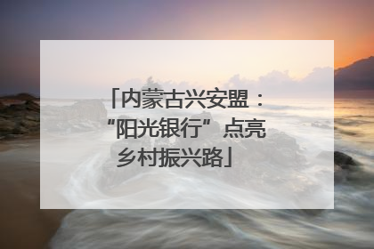 内蒙古兴安盟：“阳光银行”点亮乡村振兴路
