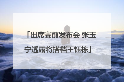 出席赛前发布会 张玉宁透露将搭档王钰栋