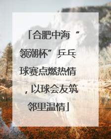 合肥中海“领潮杯”乒乓球赛点燃热情，以球会友筑邻里温情