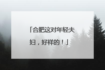 合肥这对年轻夫妇，好样的！