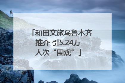 和田文旅乌鲁木齐推介 引5.24万人次“围观”