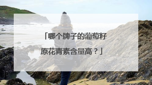 哪个牌子的葡萄籽原花青素含量高？
