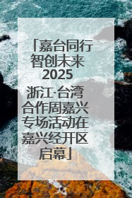 嘉台同行 智创未来 2025浙江·台湾合作周嘉兴专场活动在嘉兴经开区启幕