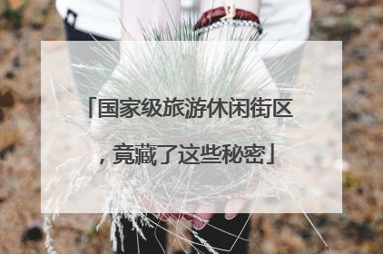 国家级旅游休闲街区，竟藏了这些秘密