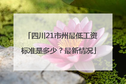 四川21市州最低工资标准是多少？最新情况