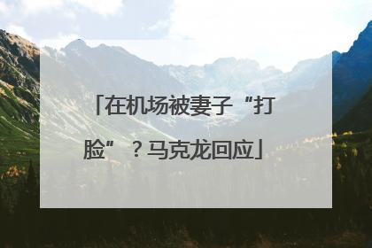 在机场被妻子“打脸”？马克龙回应