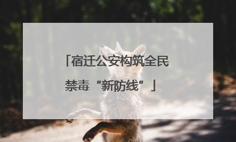 宿迁公安构筑全民禁毒“新防线”