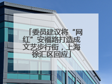 委员建议将“网红”安福路打造成文艺步行街，上海徐汇区回应