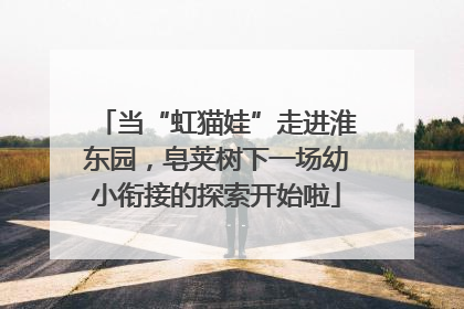 当“虹猫娃”走进淮东园，皂荚树下一场幼小衔接的探索开始啦