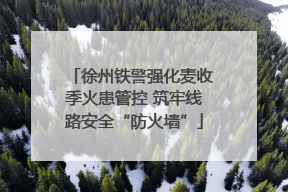 徐州铁警强化麦收季火患管控 筑牢线路安全“防火墙”