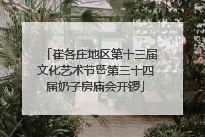 崔各庄地区第十三届文化艺术节暨第三十四届奶子房庙会开锣