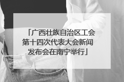 广西壮族自治区工会第十四次代表大会新闻发布会在南宁举行