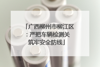 广西柳州市柳江区：严把车辆检测关 筑牢安全防线