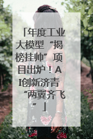 年度工业大模型“揭榜挂帅”项目出炉！AI创新济青“两翼齐飞”
