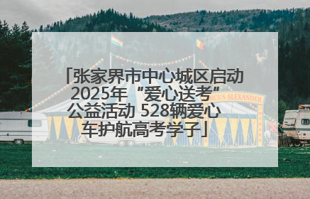 张家界市中心城区启动2025年“爱心送考”公益活动 528辆爱心车护航高考学子